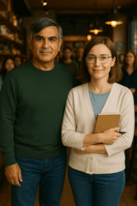 Farhad and Maple, his trusted AI adviser.