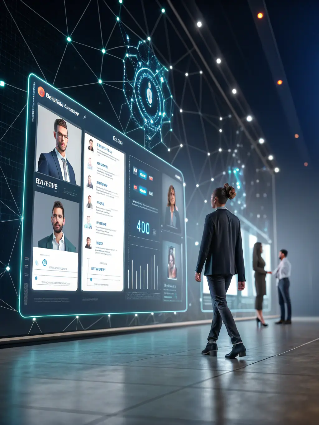 An AI interface suggesting job matches to a user, highlighting the compatibility score and key skills alignment.